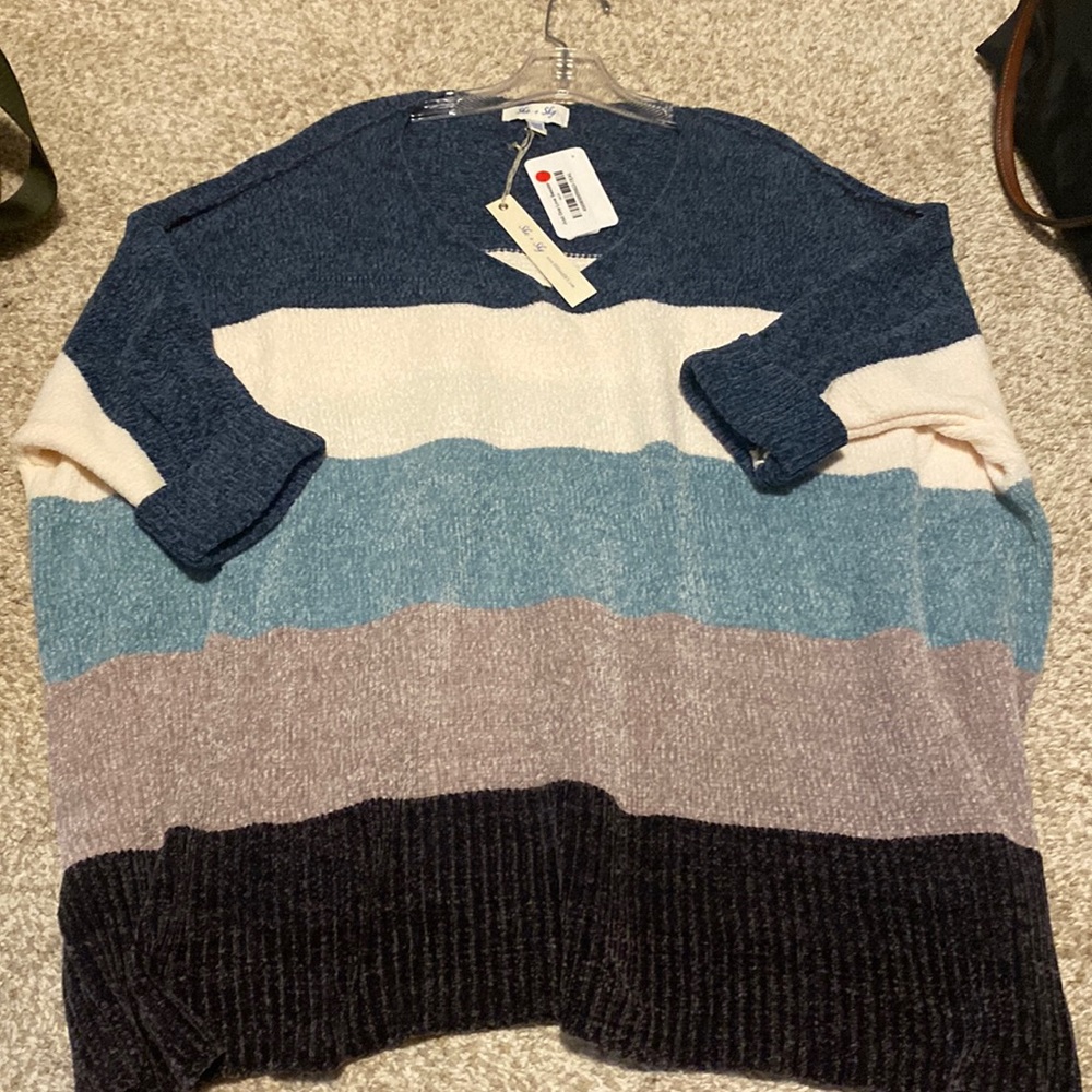 NWT one size oversized poncho sweater